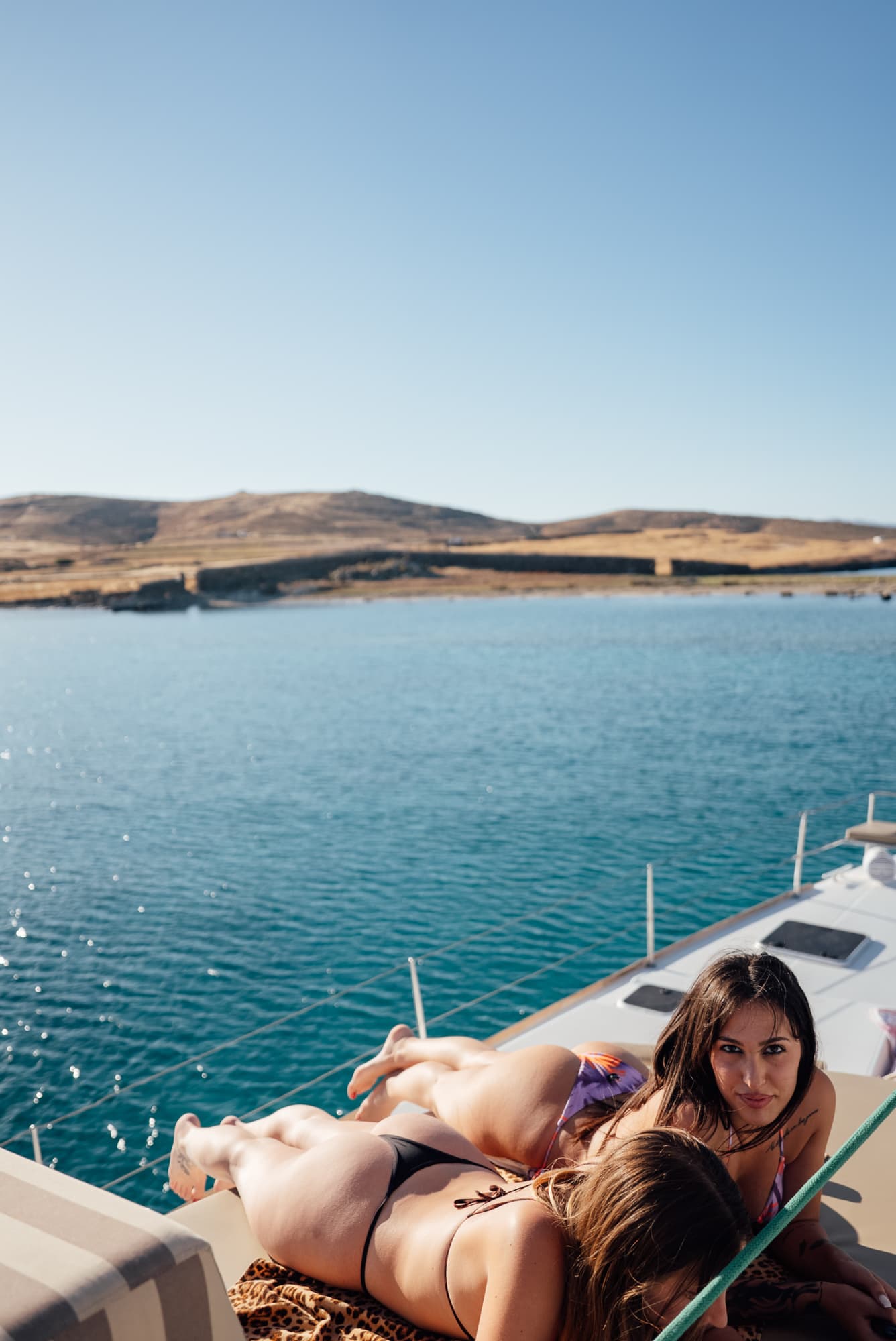 The Boho Experience — luxury catamaran cruise, Mykonos