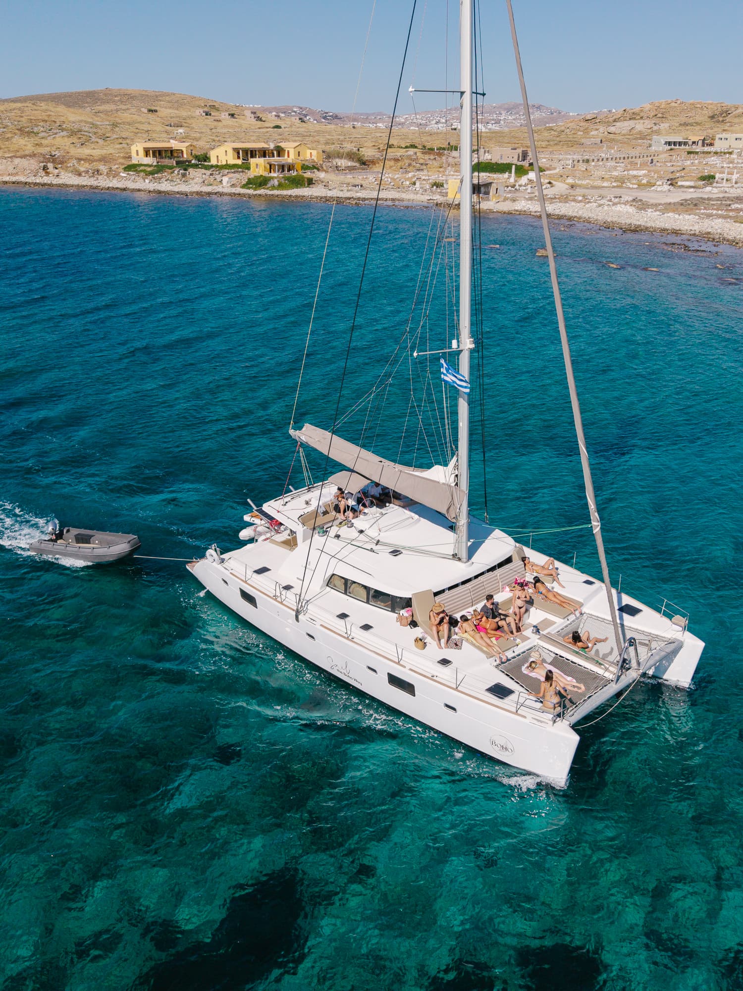 The Boho Experience — luxury catamaran cruise, Mykonos